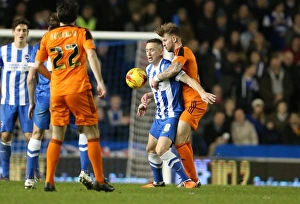Brighton & Hove Albion vs. Ipswich Town: A Fierce Championship Clash at the American Express Community Stadium (29DEC15)