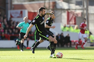 Brighton and Hove Albion vs. Nottingham Forest: EFL Sky Bet Championship Clash at City Ground (04MAR17) - Intense Match Action