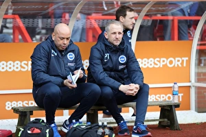 Brighton and Hove Albion vs. Nottingham Forest: EFL Sky Bet Championship Clash at City Ground (04MAR17) - Intense Action from the Football Pitch