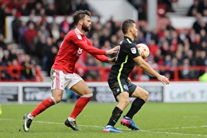 Brighton and Hove Albion vs. Nottingham Forest: EFL Sky Bet Championship Clash at City Ground (04MAR17) - Intense Action from the Football Field