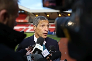 Brighton and Hove Albion vs. Nottingham Forest: EFL Sky Bet Championship Clash at City Ground (04MAR17) - Intense Action from the Football Field