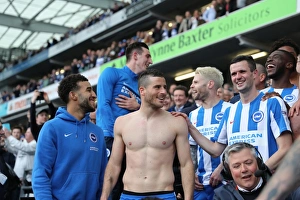 Brighton and Hove Albion vs. Wigan Athletic: A Fierce EFL Sky Bet Championship Clash at the American Express Community Stadium (17APR17)