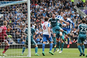 Brighton and Hove Albion vs. Wigan Athletic: A Fierce EFL Sky Bet Championship Clash at the American Express Community Stadium (17APR17)