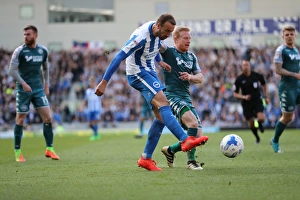 Brighton and Hove Albion vs. Wigan Athletic: A Fierce Sky Bet Championship Clash at the American Express Community Stadium (17APR17)