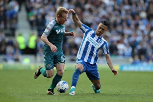 Brighton and Hove Albion vs. Wigan Athletic: A Tight Championship Battle at the American Express Community Stadium (17th April 2017)