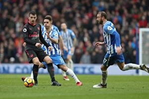 Images Dated 4th March 2018: Brighton and Hove Albion vs. Arsenal: Premier League Battle at American Express Community Stadium