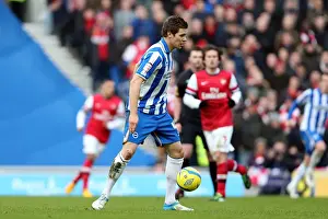 Arsenal - 26-01-2013 Prints: Brighton & Hove Albion vs Arsenal (2012-13): A Past Home Game - Arsenal Visit