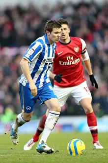 Arsenal - 26-01-2013 Prints: Brighton & Hove Albion vs Arsenal: A Home Battle (2012-13 Season)