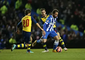 Brighton & Hove Albion vs Arsenal: Inigo Calderon in FA Cup Battle (25.01.15)