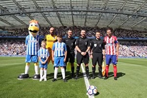 Images Dated 6th August 2017: Brighton and Hove Albion vs Atletico de Madrid: Pre-Season Clash at the American Express Community