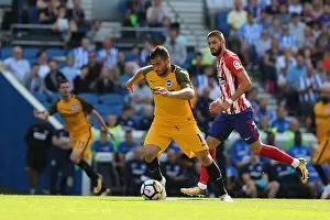 Images Dated 6th August 2017: Brighton & Hove Albion vs Atletico Madrid: Tomer Hemed in Action at American Express Community