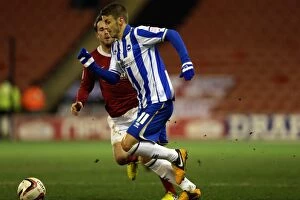Images Dated 12th March 2013: Brighton & Hove Albion vs Barnsley: Away Game - March 12, 2013