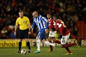 Images Dated 12th March 2013: Brighton & Hove Albion vs Barnsley: Away Game, March 12, 2013