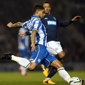Blackburn Rovers - 12-02-2013 Prints: Brighton & Hove Albion vs. Blackburn Rovers: A Historic 2012-13 Home Game