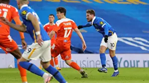 Blackpool Prints: Brighton and Hove Albion vs. Blackpool: FA Cup Clash at American Express Community Stadium (23Jan21)