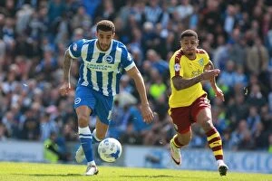 Images Dated 2nd April 2016: Brighton & Hove Albion vs. Burnley: Connor Goldson's Defensive Performance (02APR16)