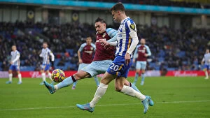 Images Dated 19th February 2022: Brighton & Hove Albion vs. Burnley: Intense Premier League Clash at American Express Community