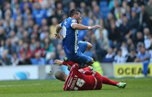 Images Dated 3rd October 2015: Brighton and Hove Albion vs. Cardiff City: Sky Bet Championship Showdown at American Express