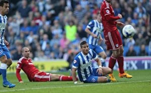 Images Dated 3rd October 2015: Brighton and Hove Albion vs. Cardiff City: Sky Bet Championship Showdown, October 2015