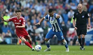 Images Dated 3rd October 2015: Brighton & Hove Albion vs. Cardiff City: Sky Bet Championship Showdown, October 2015