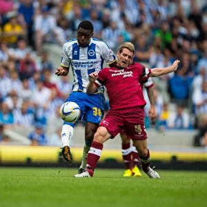 Images Dated 10th August 2013: Brighton & Hove Albion vs. Derby County: A Historic Home Game (2013-14 Season)