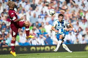 Derby County - 10-08-2013 Prints: Brighton & Hove Albion vs. Derby County: A Historic Home Game (2013-14 Season)