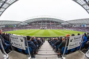 Panorama Prints: Brighton and Hove Albion vs Derby County: Panoramic View of The Amex Stadium during Sky Bet Championship Match (2016)