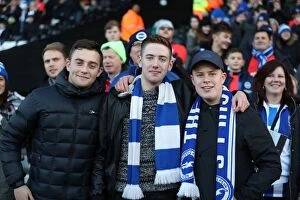 Images Dated 2nd January 2017: Brighton and Hove Albion vs. Fulham: EFL Sky Bet Championship Showdown at Craven Cottage (02JAN17)