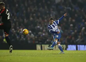 Fulham 29NOV14 Prints: Brighton & Hove Albion vs Fulham: Jake Forster-Caskey Shoots in Championship Clash (29 Nov 2014)