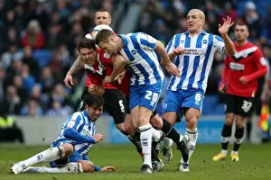 Huddersfield Town - 02-03-2013 Prints: Brighton & Hove Albion vs. Huddersfield Town (02-03-2013): A Glimpse into the 2012-13 Home Season