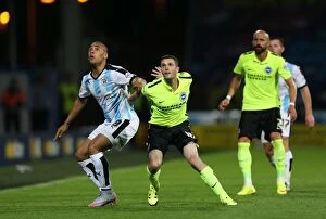 Images Dated 18th August 2015: Brighton and Hove Albion vs. Huddersfield Town: Sky Bet Championship Showdown at John Smiths