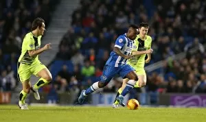 Images Dated 23rd January 2016: Brighton and Hove Albion vs. Huddersfield Town: Clash in the Sky Bet Championship (January 23, 2016)