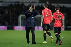 Images Dated 2nd February 2017: Brighton and Hove Albion vs. Huddersfield Town: EFL Sky Bet Championship Clash at The John Smiths