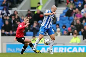 2013 Prints: Brighton & Hove Albion vs Huddersfield Town: Adam El-Abd in Action