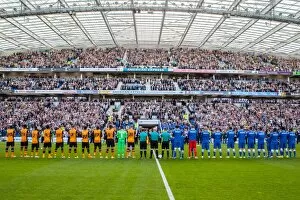 Images Dated 12th September 2015: Brighton and Hove Albion vs. Hull City: A Tribute to Matt Grimstone and Jacob Schilt (12.09.2015)