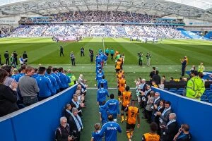 Images Dated 12th September 2015: Brighton and Hove Albion vs. Hull City: Tribute to Matt Grimstone and Jacob Schilt