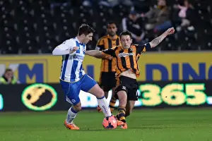 Hull City 24-02-2014 Prints: Brighton & Hove Albion vs. Hull City (Away): 24-02-2014
