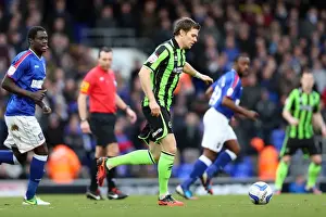 Ipswich Town - 01-01-2013 Prints: Brighton & Hove Albion vs Ipswich Town: 1-1 Stalemate (Away Game, 2012-13 Season)