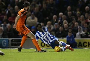 Images Dated 29th December 2015: Brighton & Hove Albion vs Ipswich Town: A Fight in the Sky Bet Championship (29DEC15)