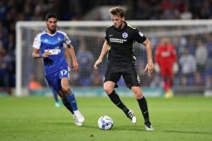 Images Dated 27th September 2016: Brighton and Hove Albion vs Ipswich Town: A Battle in the Sky Bet Championship at Portman Road