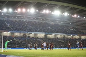 Images Dated 14th February 2017: Brighton and Hove Albion vs Ipswich Town: Wide Angle View from American Express Community Stadium