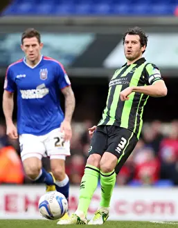 Ipswich Town - 01-01-2013 Prints: Brighton & Hove Albion vs Ipswich Town: 2012-13 Away Game