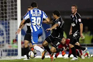 Ipswich Town - 02-10-2012 Prints: Brighton & Hove Albion vs Ipswich Town: Will Buckley Scores the Equalizer - Npower Championship