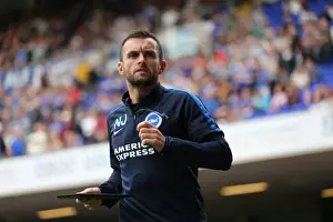 Nathan Jones Prints: Brighton & Hove Albion vs Ipswich Town: Nathan Jones in Action during the Sky Bet Championship Clash (August 28)