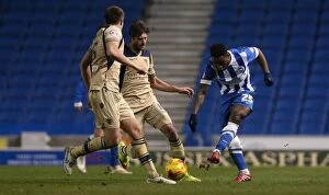 Images Dated 24th February 2015: Brighton & Hove Albion vs Leeds United: Kazenga LuaLua's Electric Performance in Sky Bet