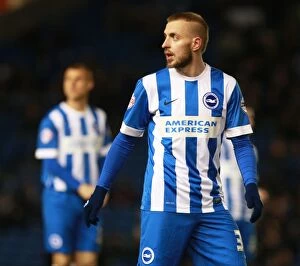 Images Dated 29th February 2016: Brighton & Hove Albion vs Leeds United: Jiri Skalak in Action during the Sky Bet Championship
