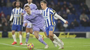 Leeds United 30NOV21 Collection: Brighton & Hove Albion vs Leeds United: A Premier League Battle at American Express Community