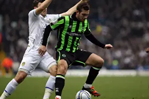 Leeds United - 11-02-12 Prints: Brighton & Hove Albion vs. Leeds United: A Football Battle - 2011-12 Season