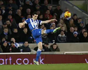 Brighton & Hove Albion vs Leeds United: Lewis Dunk's Intense Defensive Performance, 24 February 2015
