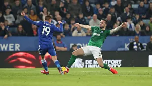 Makes A Tackle Prints: Brighton and Hove Albion vs Leicester City: Premier League Clash at The King Power Stadium - 26th February 2019